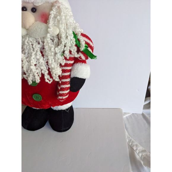 Standing Santa Claus Tall 23" Plush Merry Christmas Stuffed Decoration Holiday - Picture 3 of 6